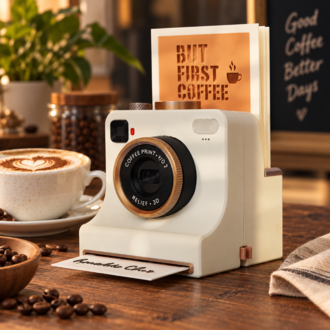 KLON Latte Art Camera – Coffee Art Kahve Süsleme ve Desen Aparatı