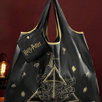  X SHEGLAM Harry Potter Badge Printed Bez Çanta