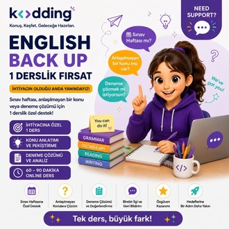 English Back Up | 1 Derslik İngilizce Destek