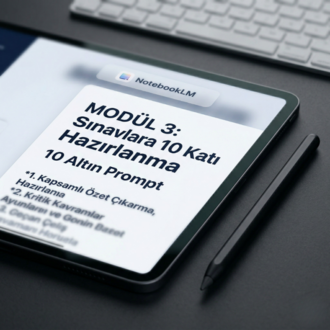 NotebookLM Sınav & Araştırma Hack Sistemi | 20 Altın Prompt & 5 Güçlü Modül