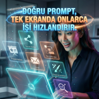 İşini 10X Hızlandıran AI Prompt Pack | 2 Ürün Tek Paket