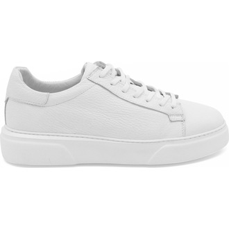 Deri Erkek Beyaz Sneakers Ayakkabı
