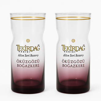 2 adet Tekirdağ rakı kadehi 