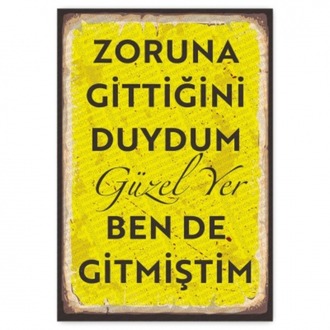 30x20cm AHŞAP POSTER