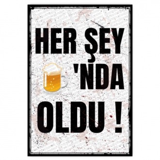30x20cm AHŞAP POSTER