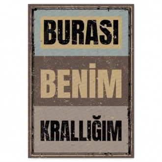 30x20cm AHŞAP POSTER