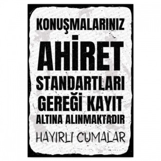 30x20cm AHŞAP POSTER