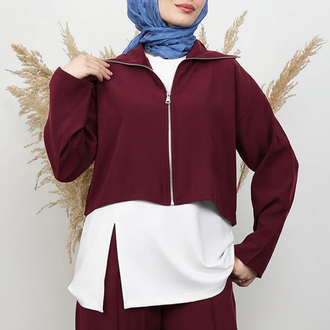 BORDO MODAL KUMAŞ ÜÇLÜ TAKIM