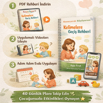 Konuşarak Büyüyorum® – Kelimelere Geçiş Rehberi (Dijital PDF)