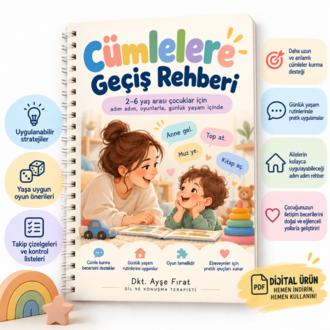 Konuşarak Büyüyorum® – Cümlelere Geçiş Rehberi (Dijital PDF)