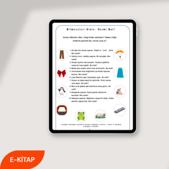 ÜÇ HECELİ SÖZCÜKLER - SÖZCÜKTEN KONUŞMAYA ETKİNLİK KİTABI