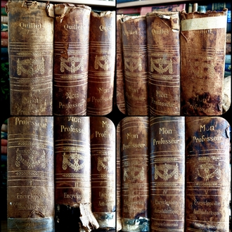 Mon Professeur: Grande Encyclopédie Autodidactique Moderne Illustrée | 1907 - 5 Cilt Tam Takım