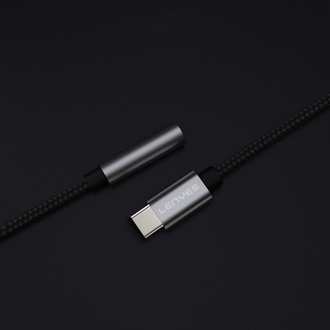 Lenyes AX105 Type-C to 3.5mm Aux Çevirici Örgülü Ses Adaptörü