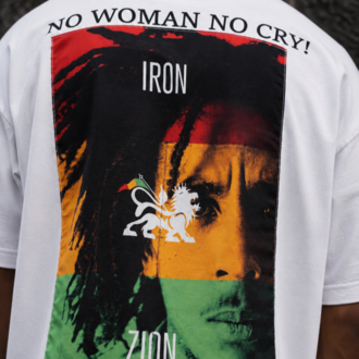 KORYN No Cry Beyaz Oversize Erkek T-Shirt