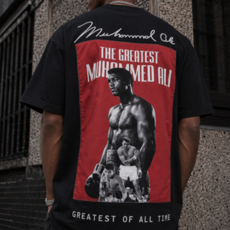 KORYN Muhammad Ali Siyah Oversize Erkek T-Shirt