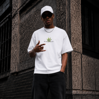 KORYN No Cry Beyaz Oversize Erkek T-Shirt
