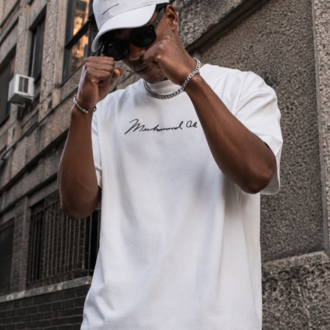 KORYN Muhammad Ali Beyaz Oversize Erkek T-Shirt