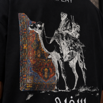 KORYN Sefery Siyah Oversize Erkek T-Shirt