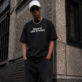 KORYN Rap Icon Siyah Oversize T-Shirt