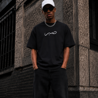 KORYN Sabr Siyah Oversize Erkek T-Shirt