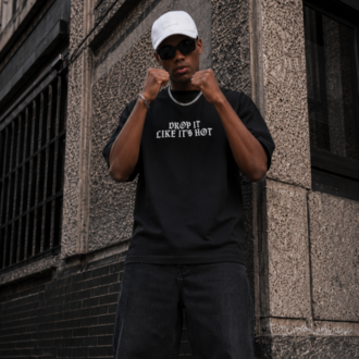 KORYN Rap Icon Siyah Oversize T-Shirt