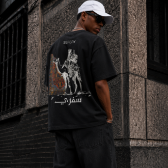 KORYN Sefery Siyah Oversize Erkek T-Shirt