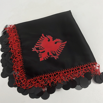 Siyah Püsküllü Arnavut Mendili