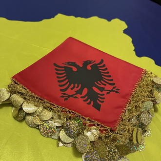 Sarı Püsküllü Arnavut Mendili