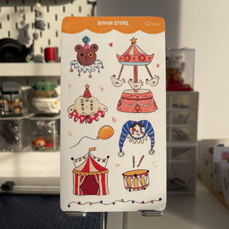 Sirk sticker sayfası