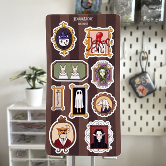 Weirdos sticker sayfası