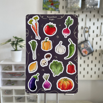 Sebzeler sticker sayfası