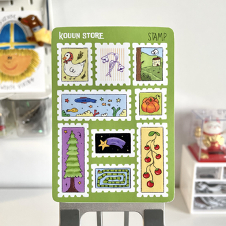 Stamp sticker sayfası