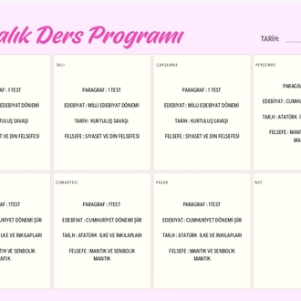 3 ayda tyt + ayt sözel bitirme programı
