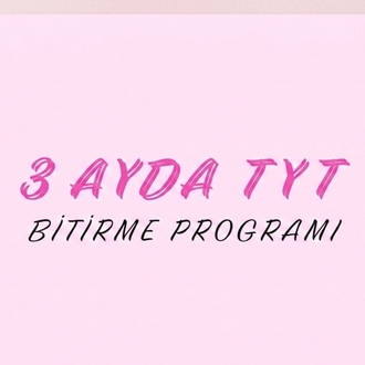 3 ayda tyt bitirme programı