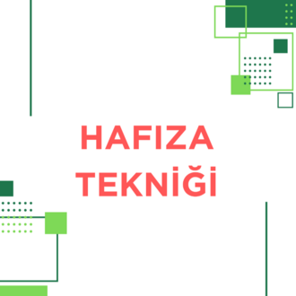HAFIZA TEKNİĞİ PDF NOTU