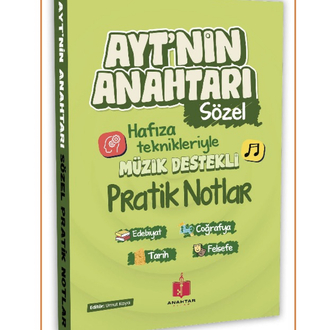 AYT nin Anahtarı Sözel Pratik Notlar