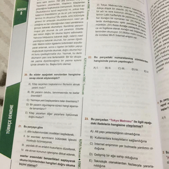 15 erli DİJİTAL (PDF) Türkçe Denemesi ( Kitap Değil )