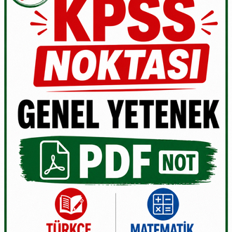 KPSS / AGS Genel Yetenek Pratik Konu Anlatımı PDF / DİJİTAL ( Kitap Değil )