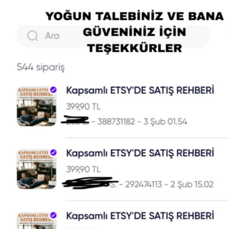 Kapsamlı ETSY'DE SATIŞ REHBERİ