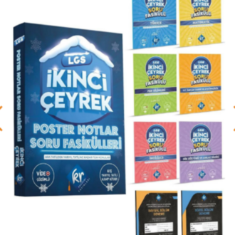 LGS İkinci Çeyrek Poster Notlar Soru Fasikülleri (2. Çeyrek) KR Akademi Yayınları