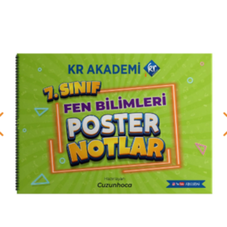 7. Sınıf Fen Bilimleri Poster Notlar Kr Akademi Yayınları