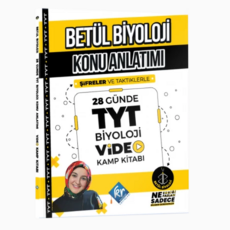 Betül Biyoloji Konu Anlatımı 28 Günde TYT Biyoloji Video Kamp Kitabı