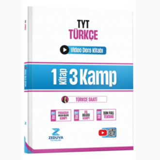 Zeduva Yayınları Türkçe Saati TYT Türkçe 1 Kitap 3 Kamp Video Ders Kitabı