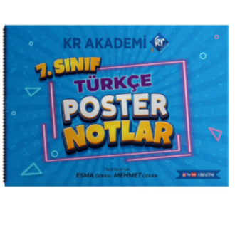 7. Sınıf Türkçe Poster Notlar Kr Akademi Yayınları