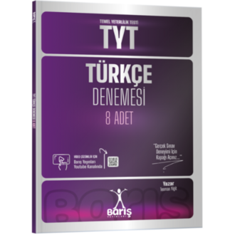 Barış Yayınları TYT Türkçe Denemesi 8 Adet