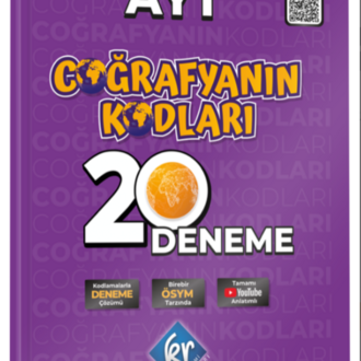 Coğrafyanın Kodları AYT Coğrafya Çözümlü 20 Deneme KR Akademi Yayınları