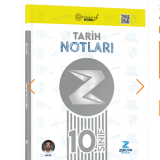 Soner Ardıç 10. Sınıf Maarif Modeli Tarih Notları Zeduva Yayınları