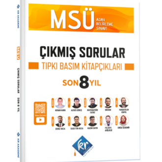 MSÜ Çıkmış Sorular Son 8 Yıl Tıpkı Basım Kitapçıkları KR Akademi Yayınları