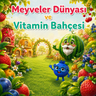 Meyveler Dünyası ve Vitamin Bahçesi | Kişiye Özel Hikâye Kitabı