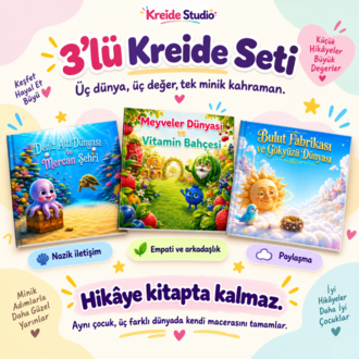3’lü Kreide Seti — Kişiye Özel Hikâye Kitapları